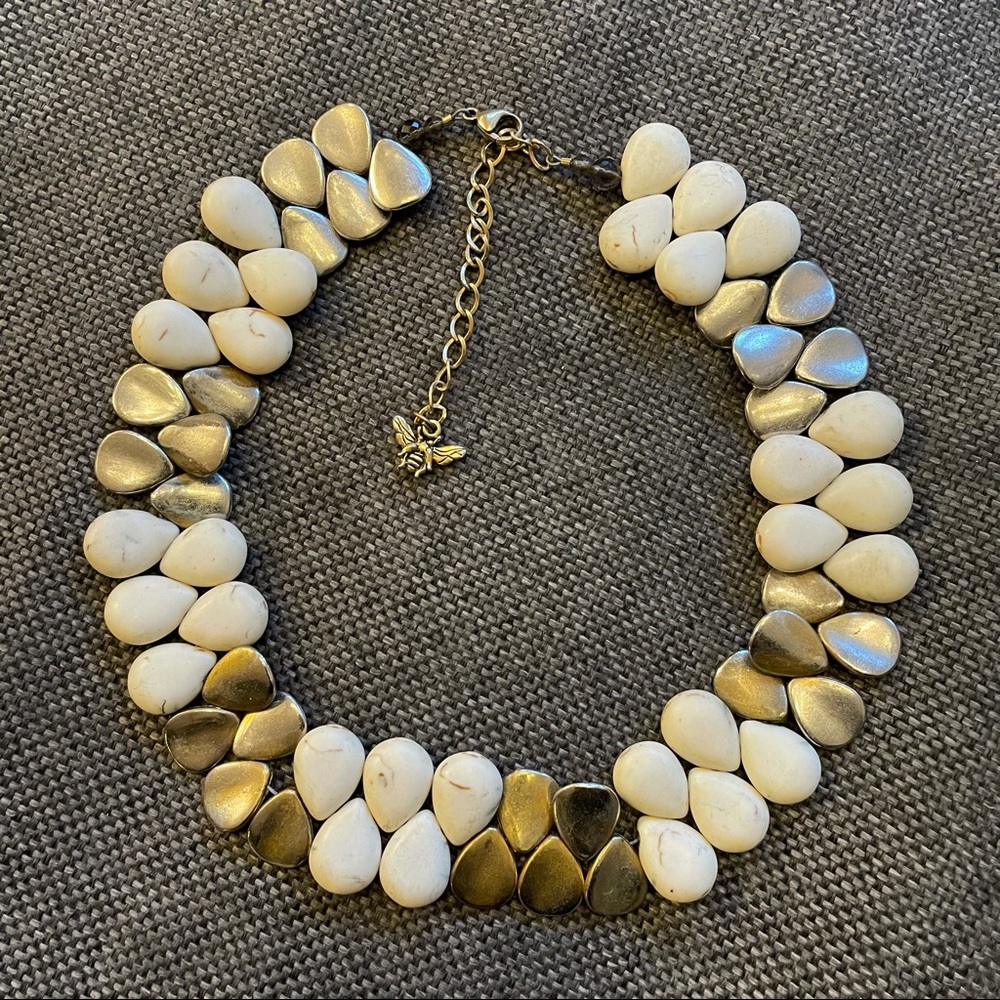 Stone and metal choker